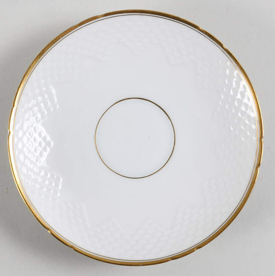Akjaer (White Background) Saucer for Flat Cup by Bing & Grondahl-1