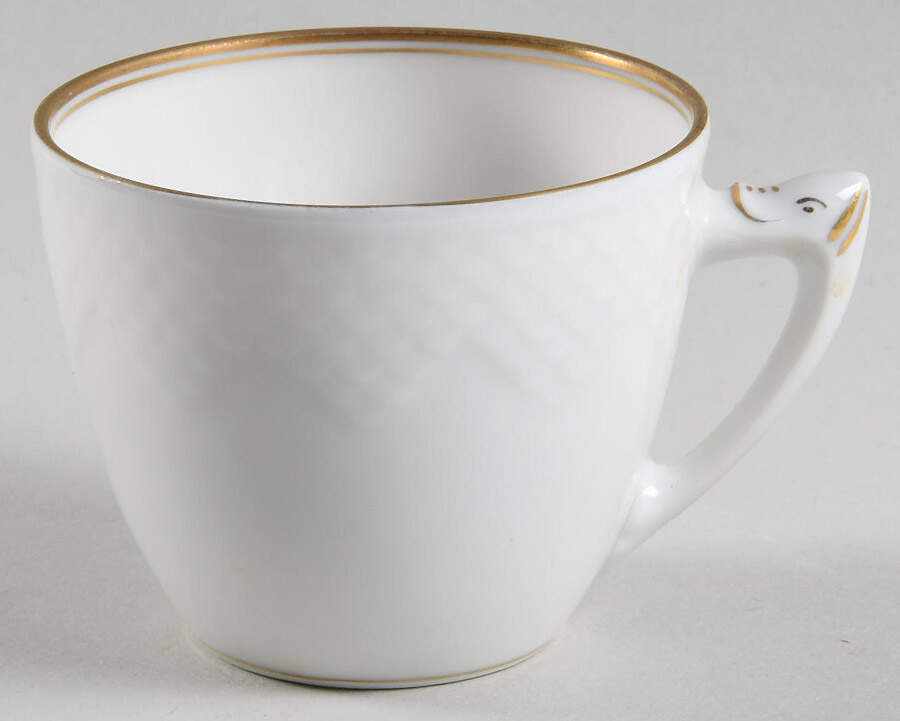 Akjaer (White Background) Flat Cup by Bing & Grondahl-1
