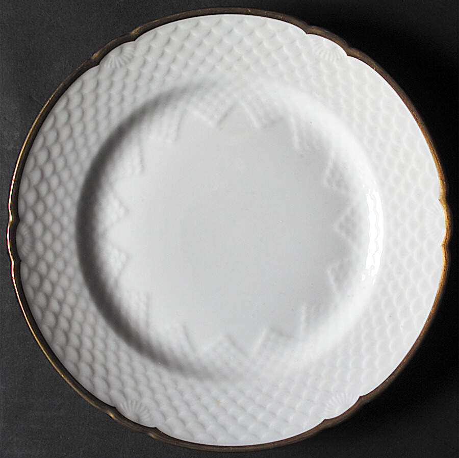 Akjaer (White Background) Dinner Plate by Bing & Grondahl-1