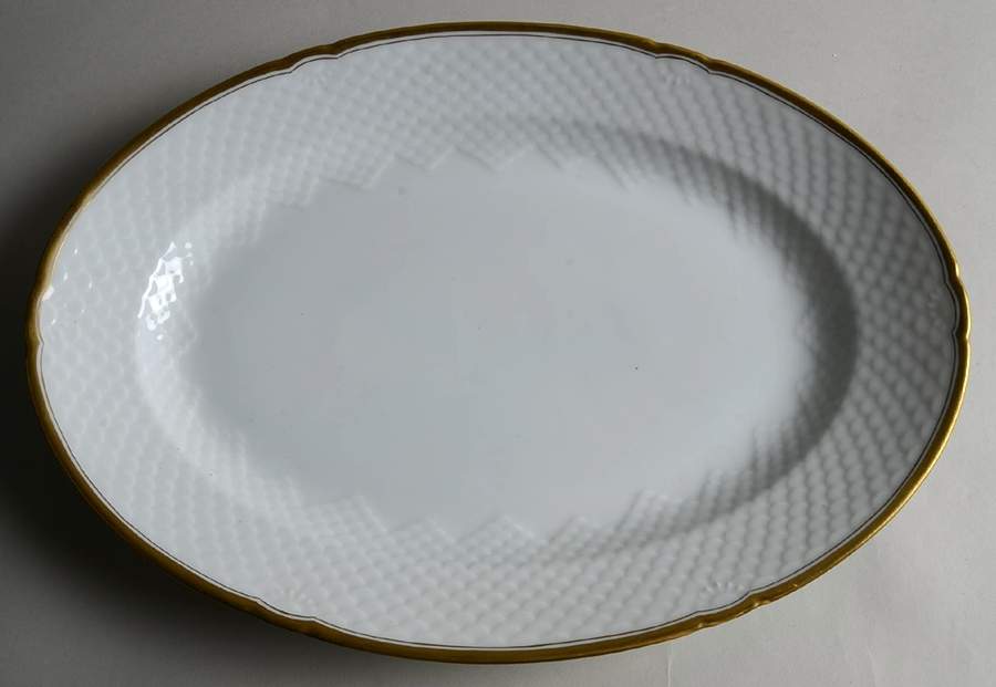 Akjaer (White Background) 15" Oval Serving Platter by Bing & Grondahl-1