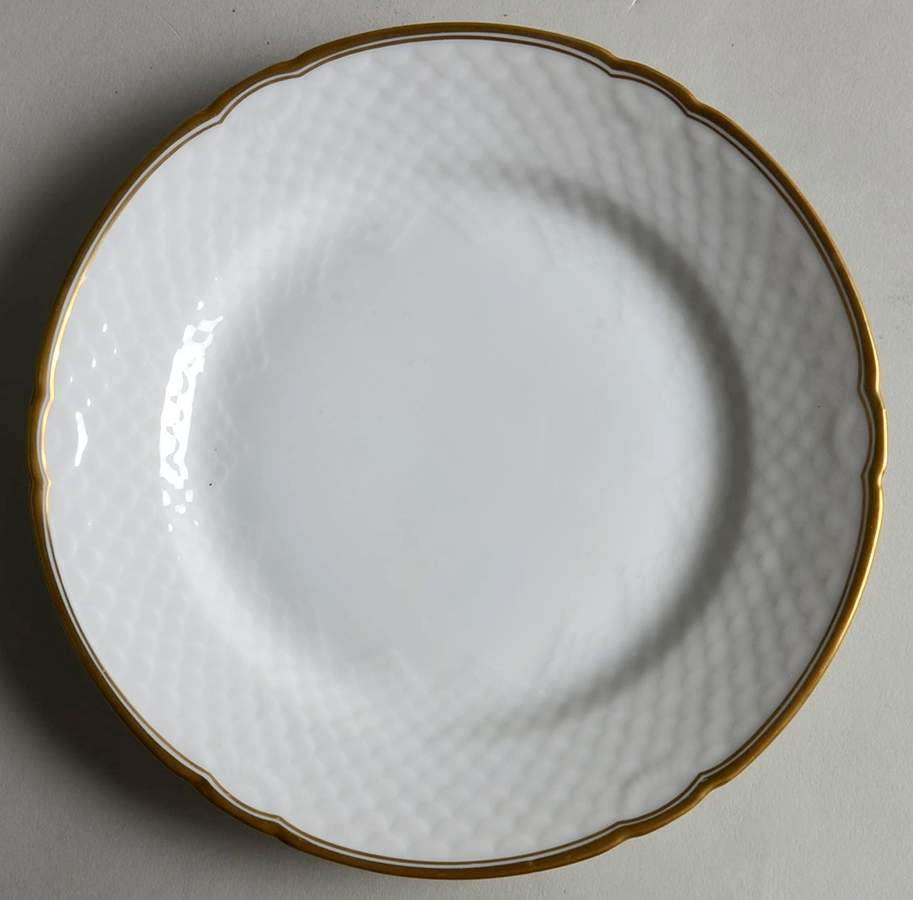 Akjaer (White Background) Dessert/Pie Plate by Bing & Grondahl-1