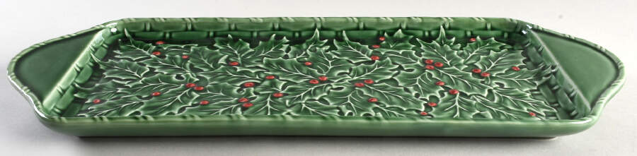 Holly (Christmas Holly) 18" Tart Tray by Bordallo Pinheiro-1