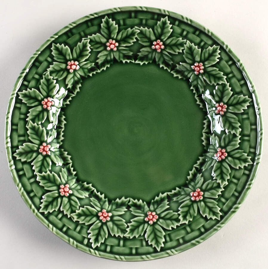 Holly (Christmas Holly) Dinner Plate by Bordallo Pinheiro-1