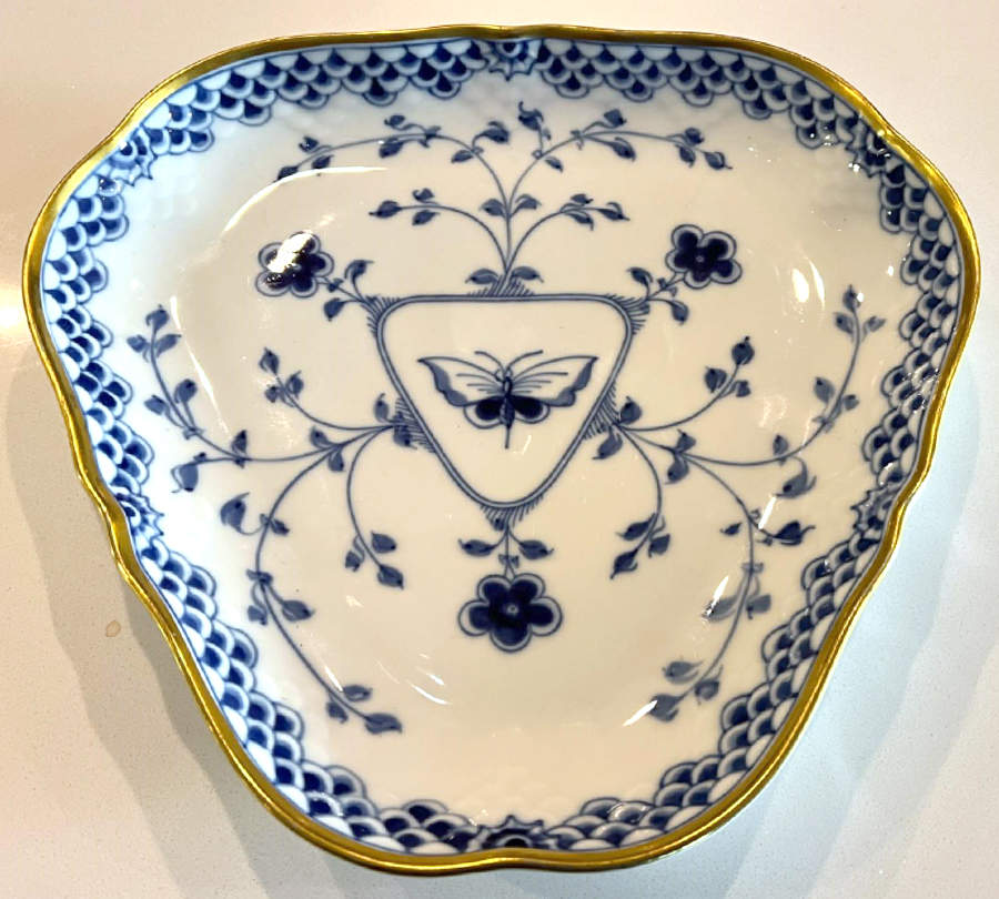 Dickens Triangular Cake Plate by Bing & Grondahl-1