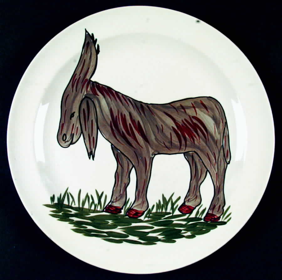 Burro Dinner Plate by Blue Ridge Southern Pottery-1
