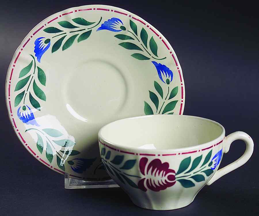 BCH11 Flat Cup & Saucer Set by Boch-1