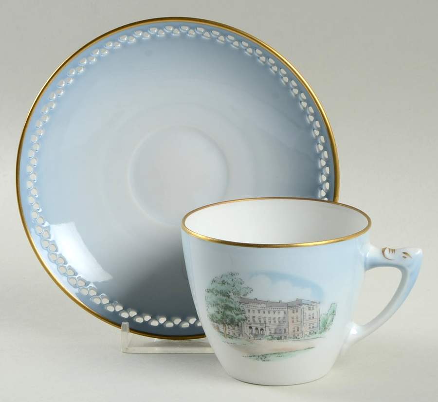 BIG36 Flat Cup & Saucer Set by Bing & Grondahl-1