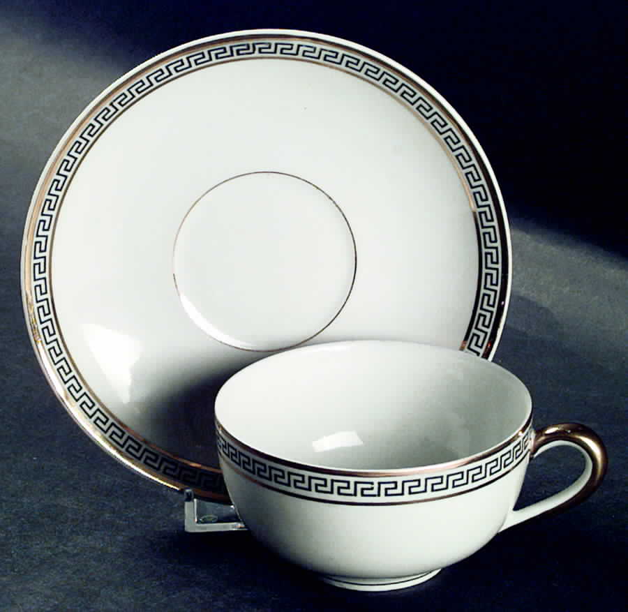 BER277 Flat Cup & Saucer Set by Bernardaud-1