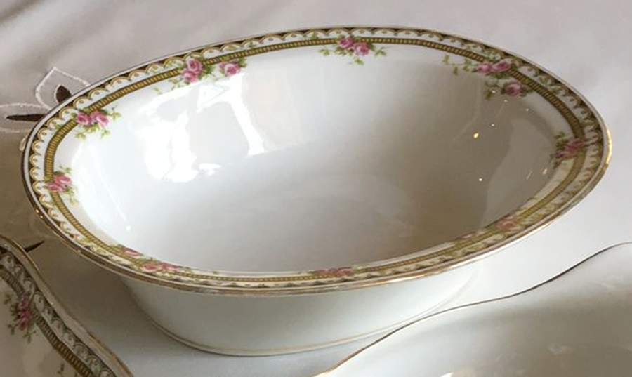 BOJ53 9" Oval Vegetable Bowl by Jean Boyer (Limoges)-1