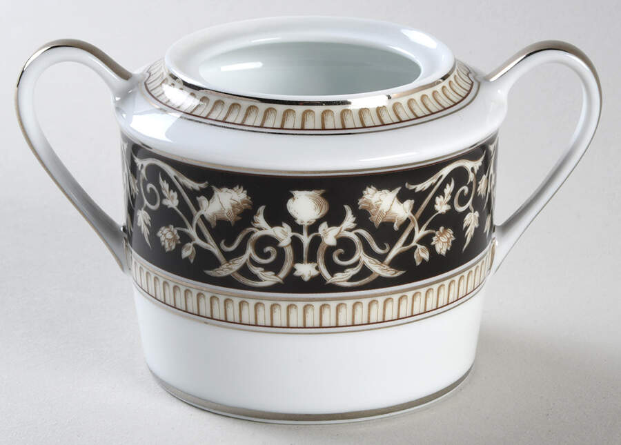 Ellebore Sugar Bowl No Lid by Bernardaud-1