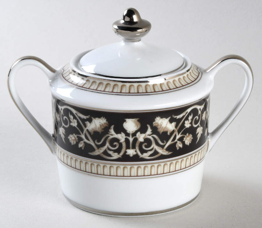 Ellebore Sugar Bowl & Lid by Bernardaud-1