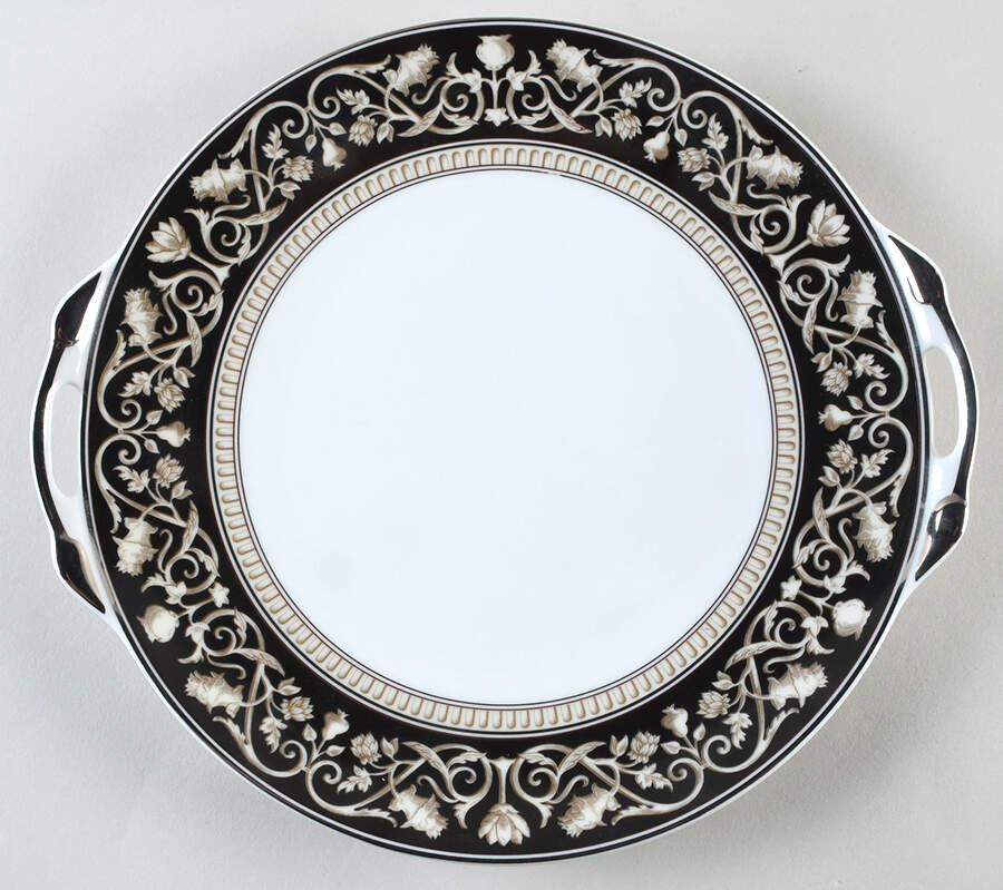 Ellebore Handled Cake Plate by Bernardaud-1
