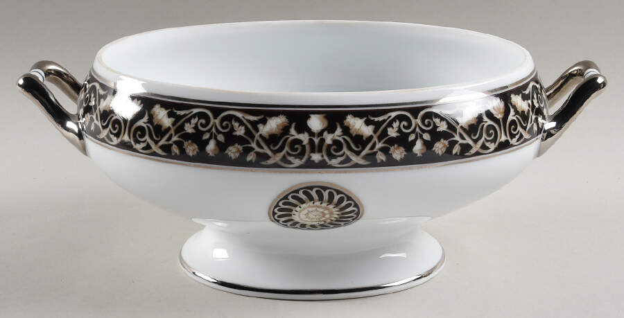 Ellebore Oval Tureen No Lid by Bernardaud-1