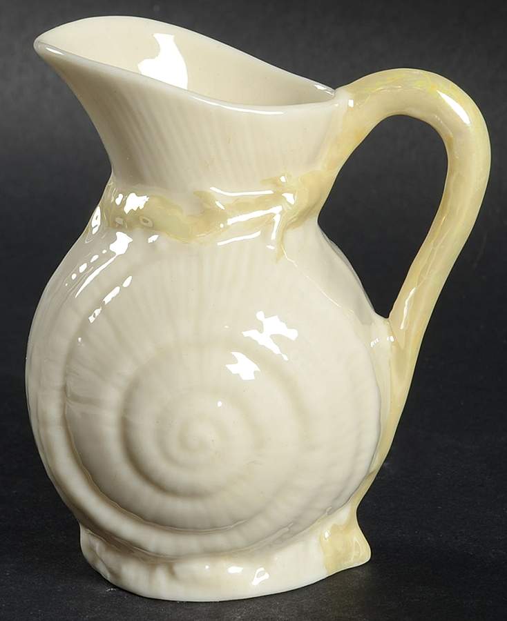 Toy Shell Yellow Creamer by Belleek Pottery (Ireland)-1
