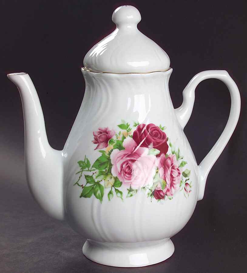 Maria (China) Coffee Pot & Lid by Baum Brothers-1