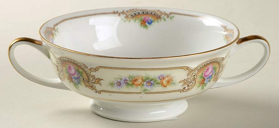 BLK94 Footed Cream Soup Bowl by Black Knight-1