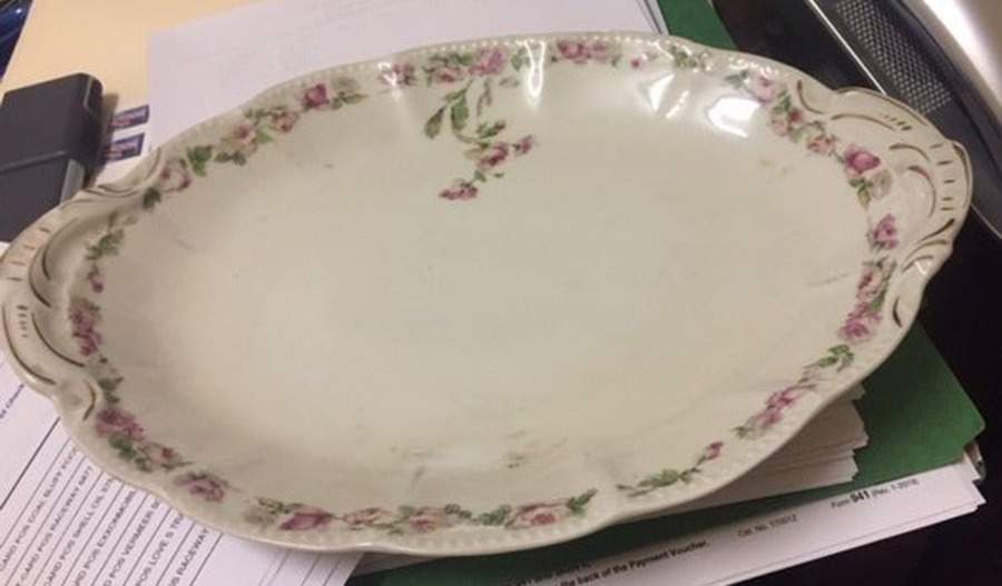 BSS57 12" Oval Serving Platter by Bassett-1