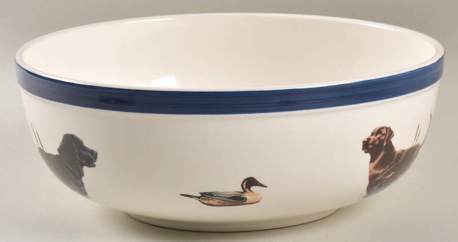 Just Labs 9" Round Vegetable Bowl by Big Sky Carvers-1