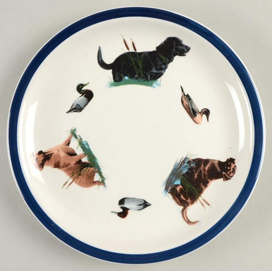 Just Labs Salad Plate by Big Sky Carvers-1