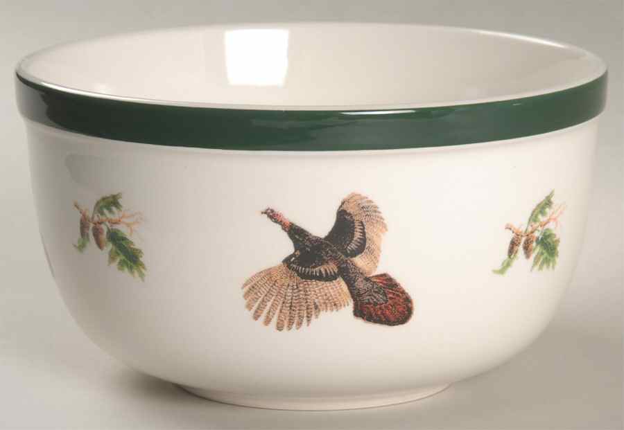 Wild Turkey Soup/Cereal Bowl by Big Sky Carvers-1