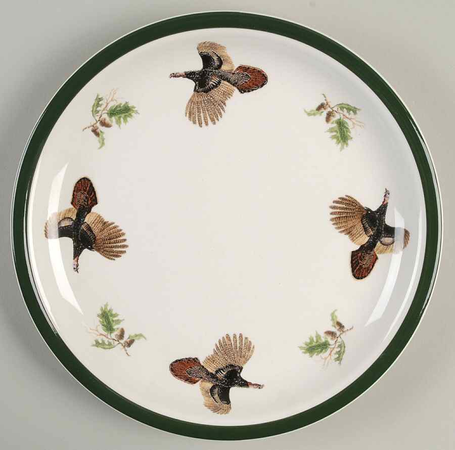 Wild Turkey Salad Plate by Big Sky Carvers-1