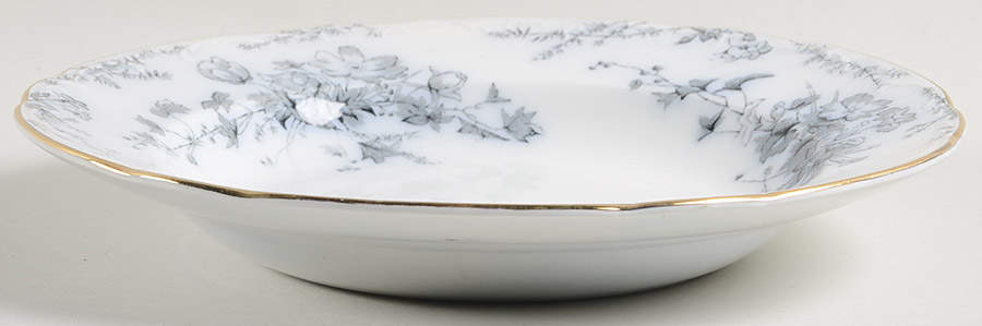 Anemone (Gold Trim) Large Rim Soup Bowl by Bridgwood & Son-1