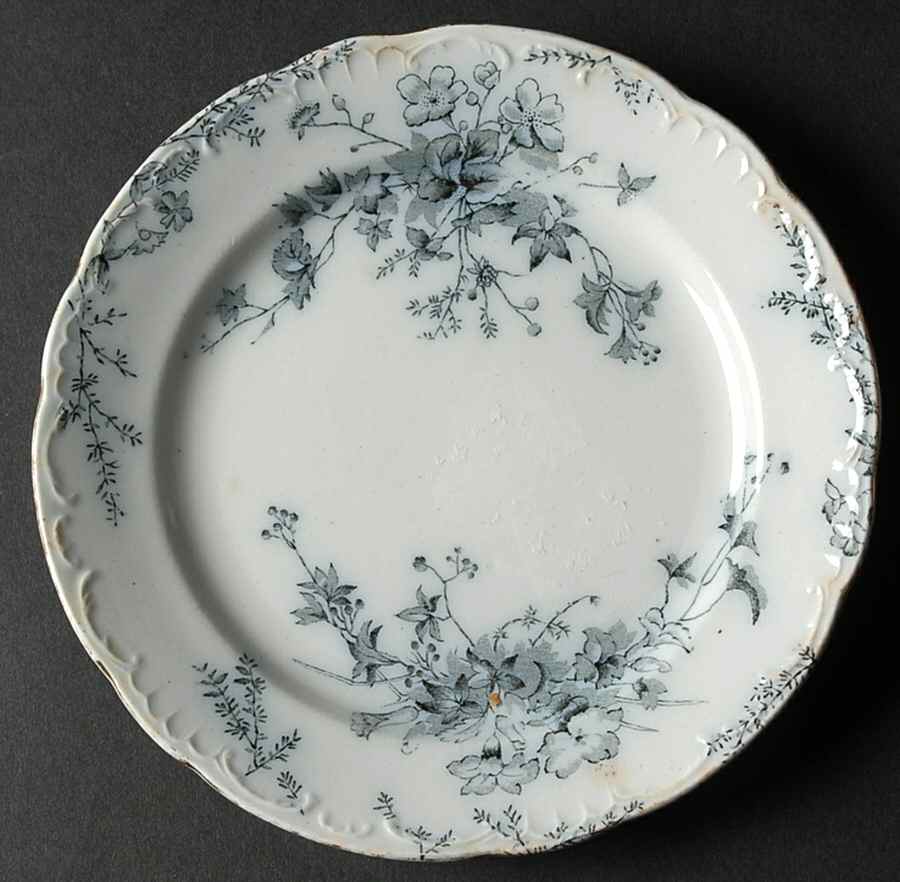 Anemone (Gold Trim) Bread & Butter Plate by Bridgwood & Son-1