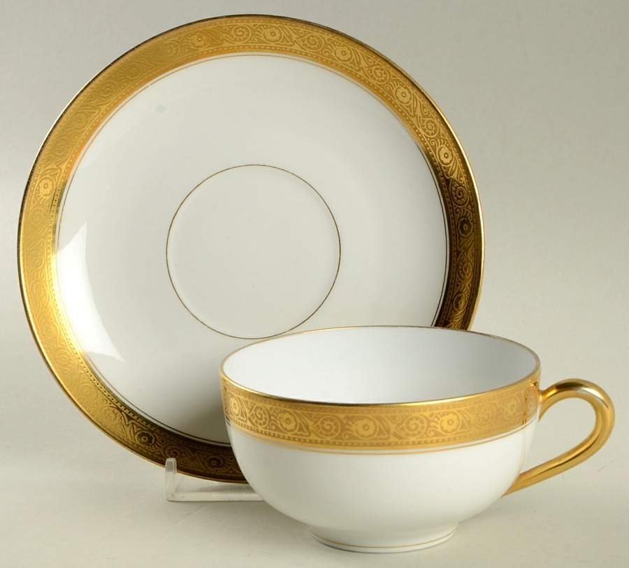BER295 Flat Cup & Saucer Set by Bernardaud-1
