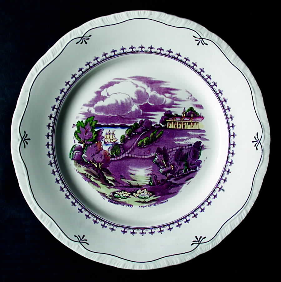 Early American Scenes Mulberry (Multicolor) Dinner Plate by Booths-1