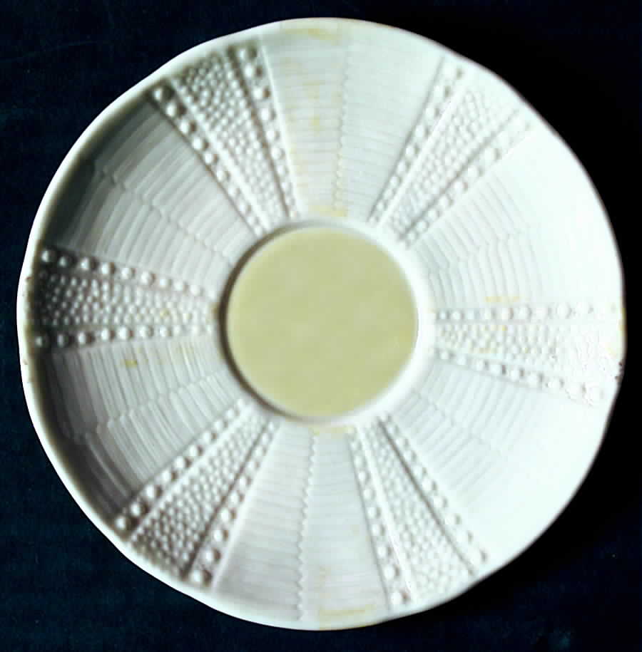 Echinus Yellow Saucer by Belleek Pottery (Ireland)-1