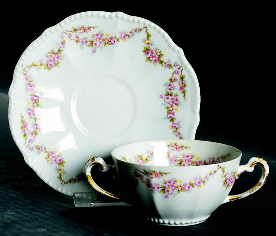 BWD363 Flat Bouillon Cup & Saucer by Bawo & Dotter-1