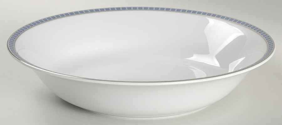Athena Platinum Navy 9" Round Vegetable Bowl by Bernardaud-1