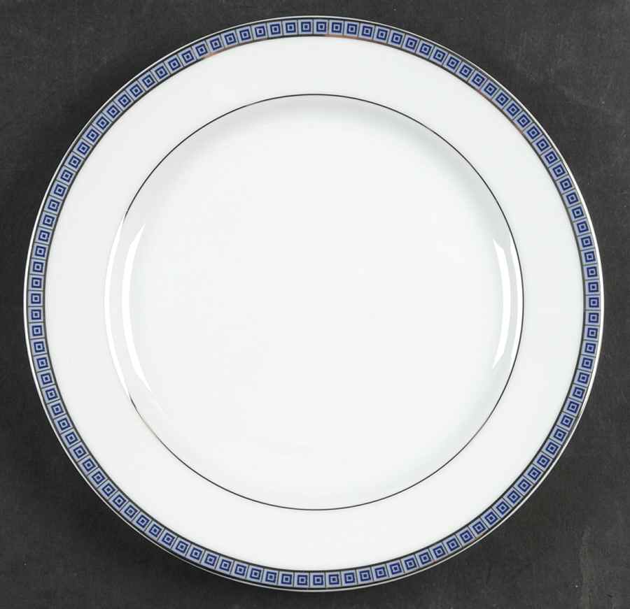 Athena Platinum Navy Salad Plate by Bernardaud-1