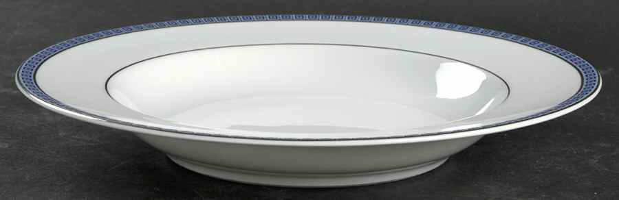 Athena Platinum Navy Rim Soup Bowl by Bernardaud-1