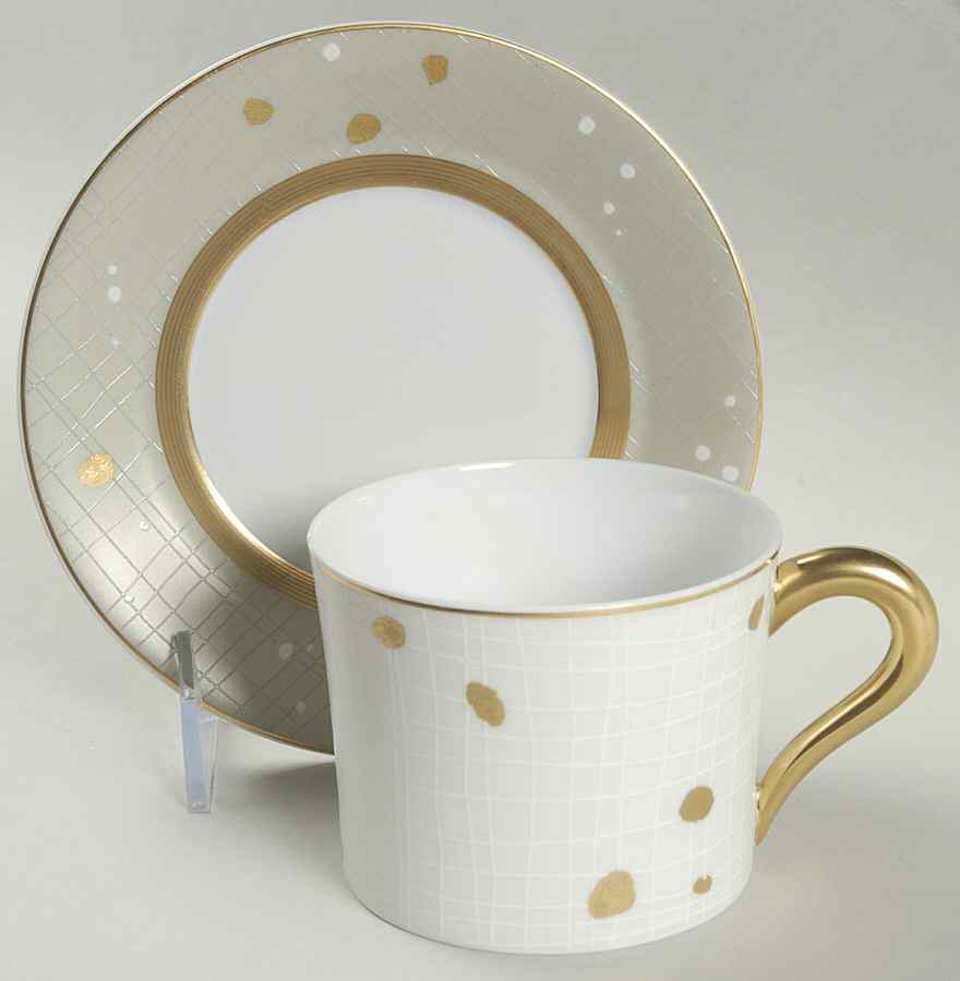Rendez Vous Flat Cup & Saucer Set by Bernardaud-1