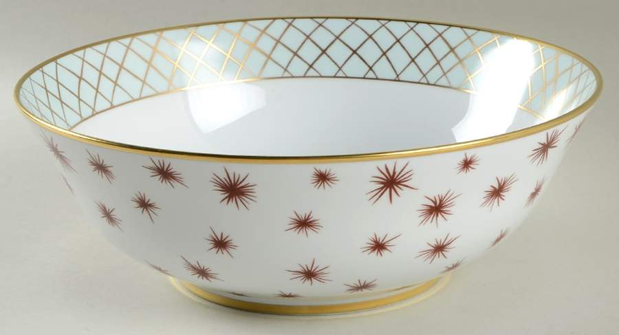 Etoile Celedon 10" Large Salad Serving Bowl by Bernardaud-1