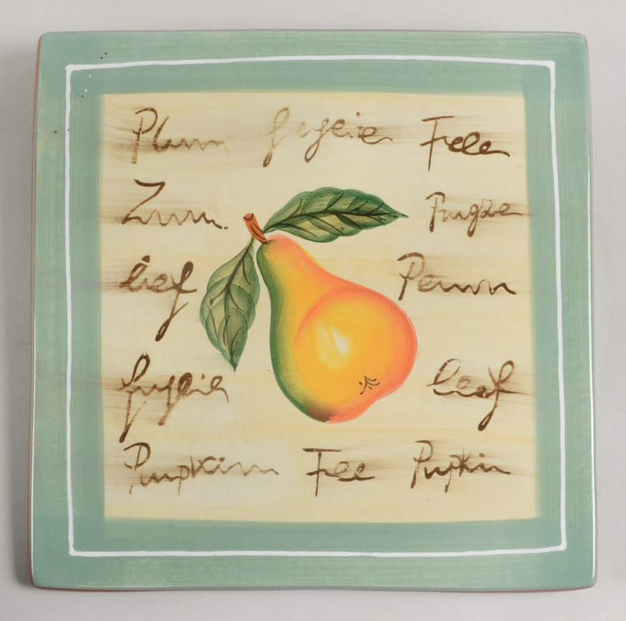 Fruit Writing Plaque Wall by Baum Brothers-1