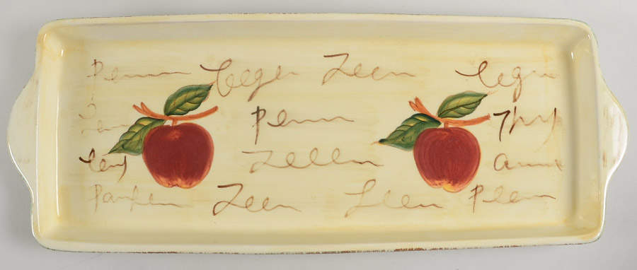 Fruit Writing 17" Bread Tray by Baum Brothers-1