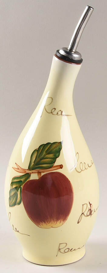 Fruit Writing Oil Jar & Drizzle Spout by Baum Brothers-1