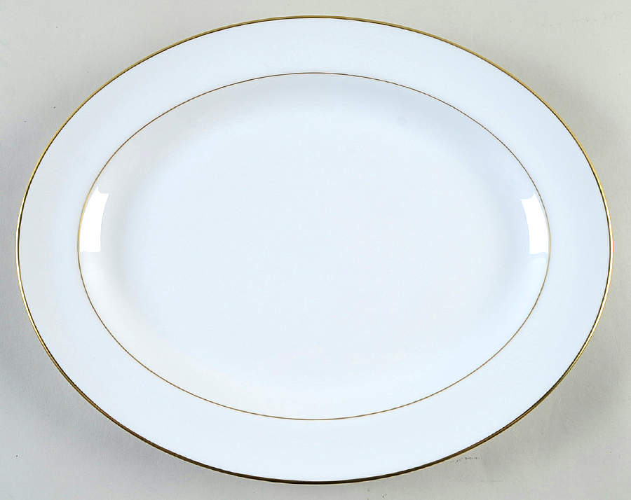 Palmyre 13" Oval Serving Platter by Bernardaud-1