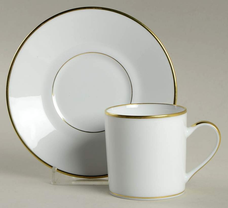 Palmyre Flat Demitasse Cup & Saucer Set by Bernardaud-1