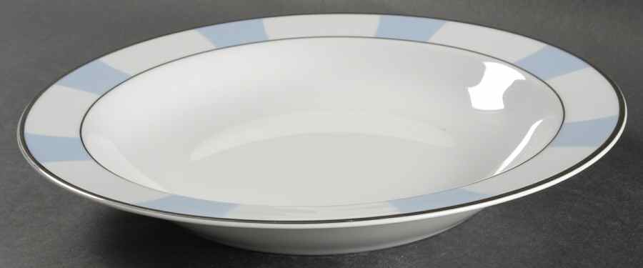 Galerie Royale Wallis Blue 10" Large Salad Serving Bowl by Bernardaud-1