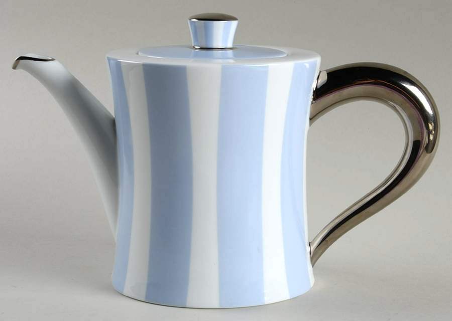 Galerie Royale Wallis Blue Small Tea/Coffee Pot & Lid by Bernardaud-1