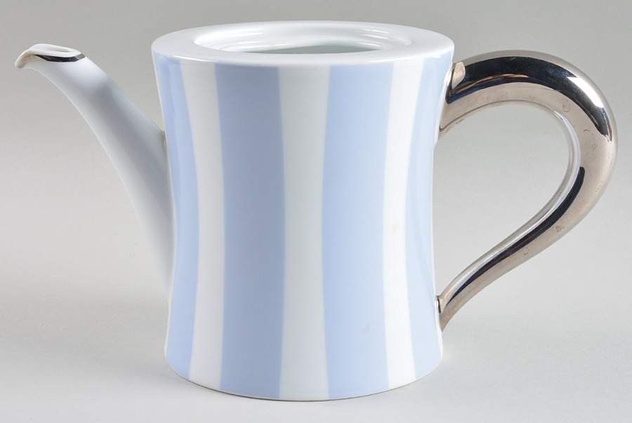 Galerie Royale Wallis Blue Small Tea/Coffee Pot No Lid by Bernardaud-1