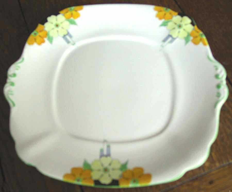 3426 Square Handled Cake Plate by Bell China-1