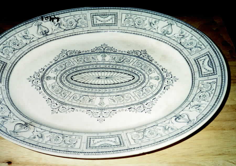 Regent Black 16" Oval Serving Platter by Bates Gildea & Walker-1