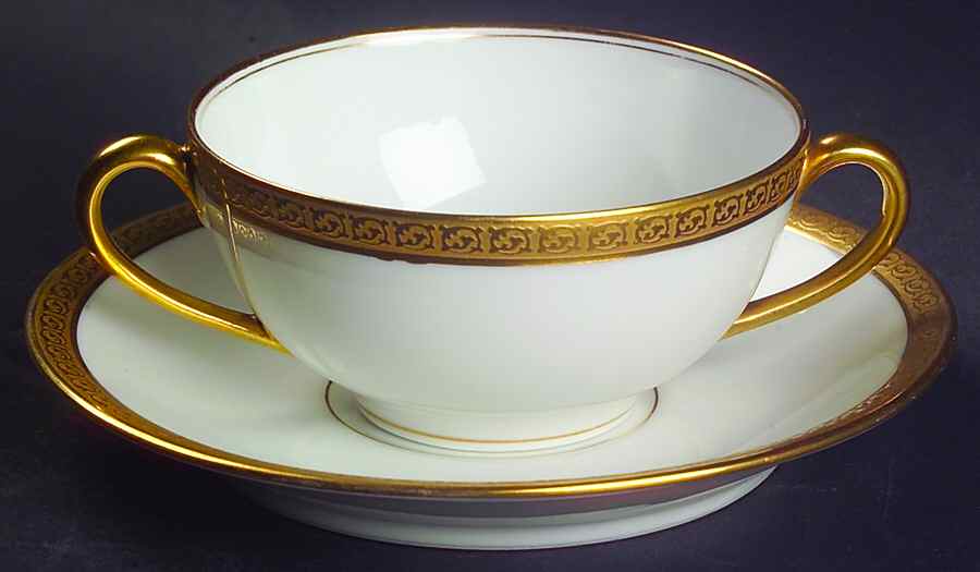 BWD365 Flat Bouillon Cup & Saucer by Bawo & Dotter-1