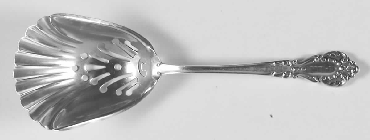 BSR1 (STERLING) Pierced Nut Serving Spoon by Baltimore-1