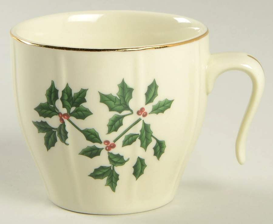 Holly (Gold Trim) Punch Cup by Baum Brothers-1