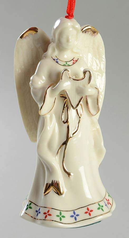 Holly (Gold Trim) Angel Musical Ornament by Baum Brothers-1